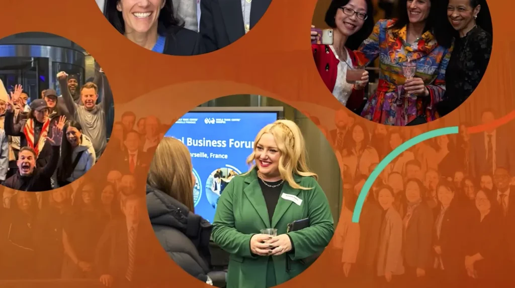 Manitoba business owners and delegation members at WTCA Global Business Forum events
